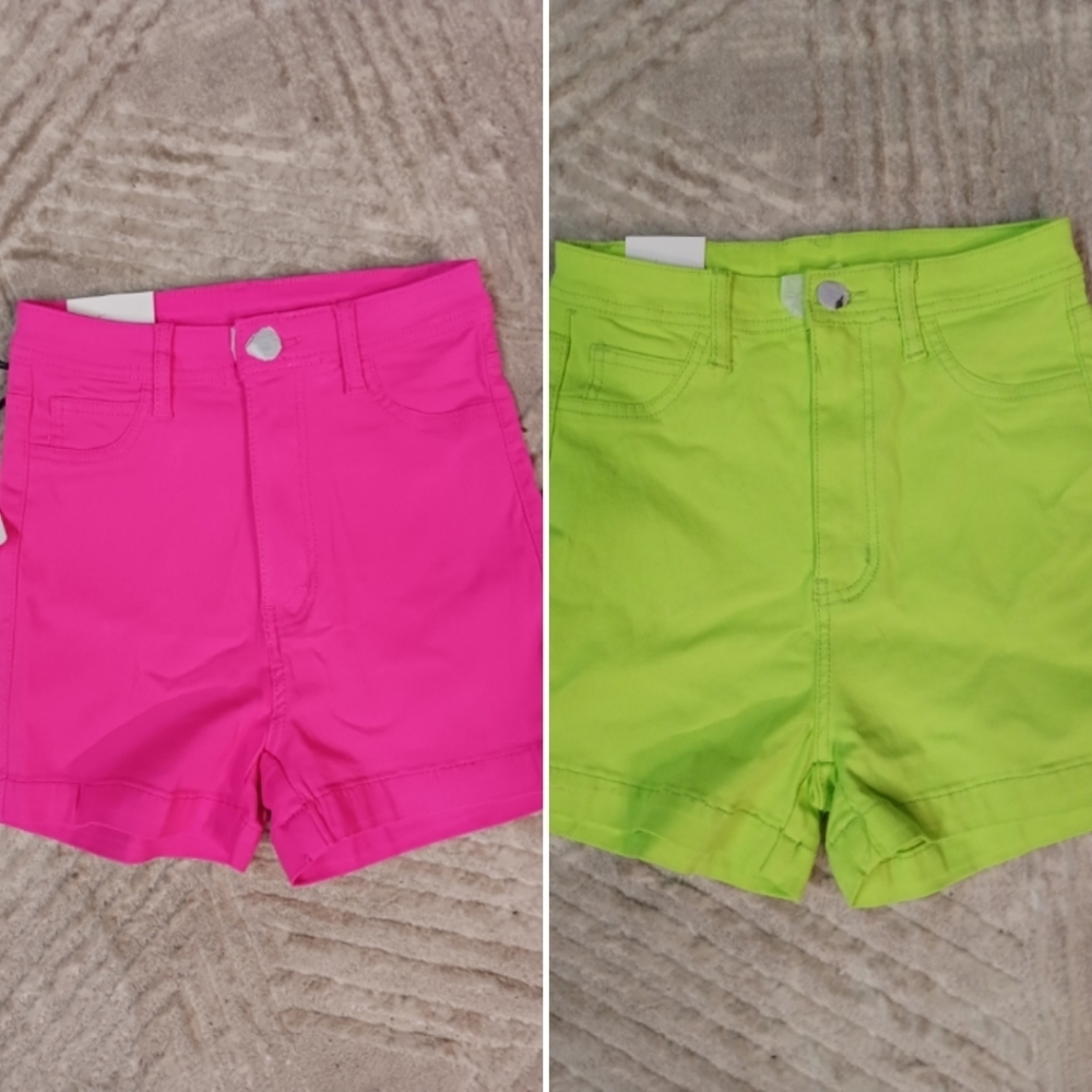 NWT 2 PAIR NEON LOVER BRAND FASHION SHORTS